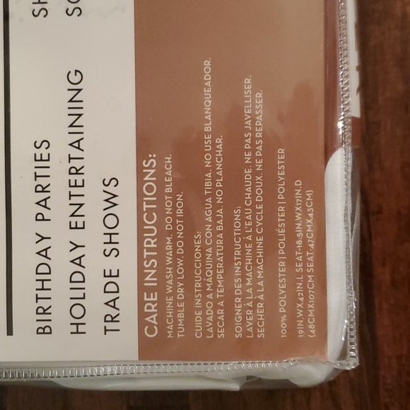 Four White Dining Room Chair Covers - Picture 6 of 7